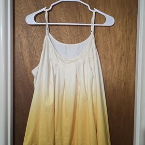 SHEIN Yellow Gradient Camisole Top